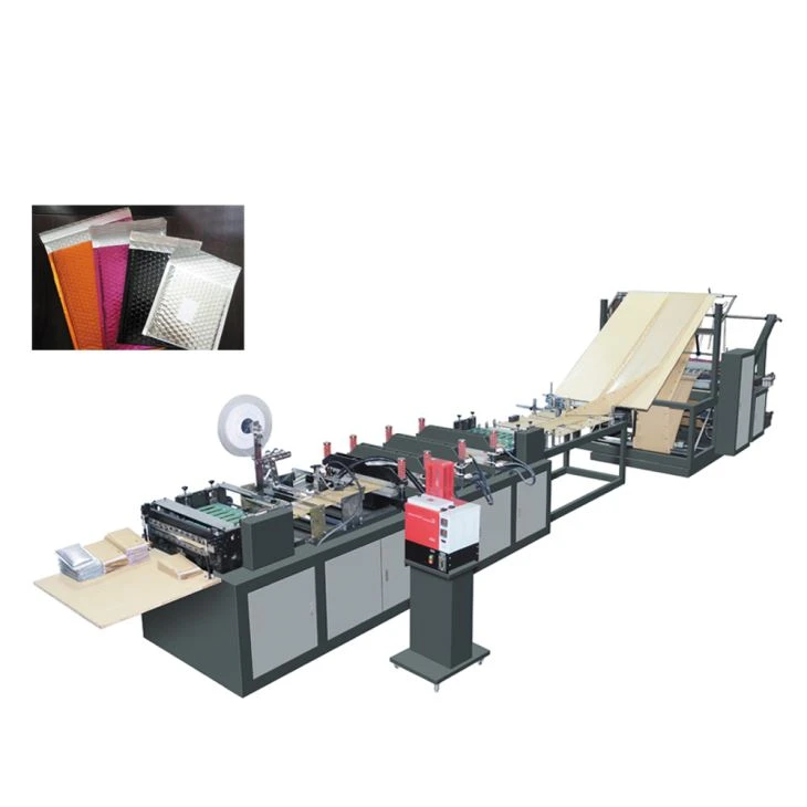 Maschine zur Herstellung von Luftpolstertaschen aus Kraftpapier